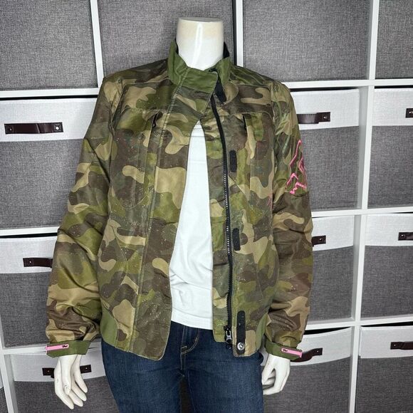Fox Dakota Green Camo/ Pink Racing Jacket Size Small - Picture 16 of 16